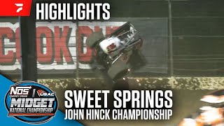 USAC National Midgets at Sweet Springs Motorsports Complex 51924  Highlights [upl. by Cirdek]