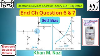 FET  Self Bias  End Ch Question 6 amp 7  Boylestad [upl. by Neicul]