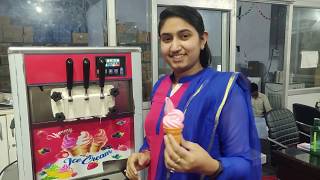 Softy Ice cream machine  Demo softy machine kaise chalate hain [upl. by Willetta]