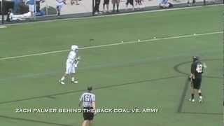 Play of the Week Zach Palmer Behind the Back Goal vs Army [upl. by Yanffit]