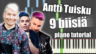 Antti Tuisku  9 suosittua biisiä  PIANO TUTORIAL [upl. by Enylrac543]