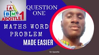 Math Word Problem 1 Algebra1algebratricks [upl. by Lucias500]