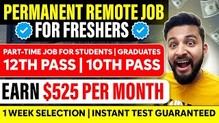 😍LIFETIME WORK FROM HOME JOB  EARN UPTO 525MONTH🔥 GENUINE VERIFIED✅ ZERO APPLICATION FEES💡 [upl. by Wawro]