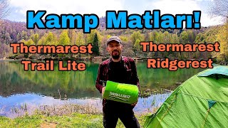 Kamp Matı İncelemesi  Thermarest Trail Lite  Thermarest Ridgerest  Evimdoğa [upl. by Sone]