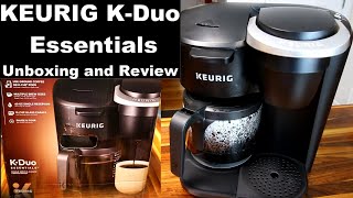 Keurig KDuo Essentials Coffee Maker Unboxing Review and Demo [upl. by Schell]