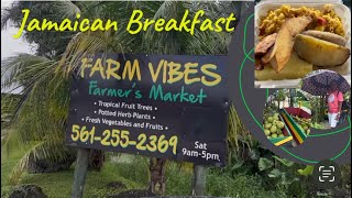 Jamaican breakfast at Farm Vibes [upl. by Ikila]