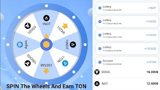 Spin The Wheels And Earn TONDOGS amp NOTCOIN For Free  Instant Withdrawal [upl. by Maice472]