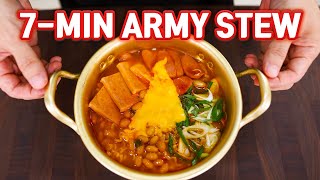 7 Minute Korean Army Stew that Even a College Student Can Make l Budae Jjigae Recipe [upl. by Eetsim]