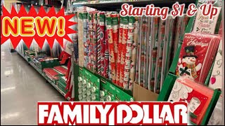 FAMILY DOLLAR🚨🎄EXCITING NEW HOLIDAY ARRIVALS STARTING AT 1 amp UP‼️ shopping familydollar new [upl. by Atiuqrahs]