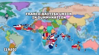 FrancoBritish Union in 1920 Dummynation [upl. by Percy]