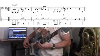 Tame Impala  The Less I Know the Better bass cover with tabs [upl. by Casady]