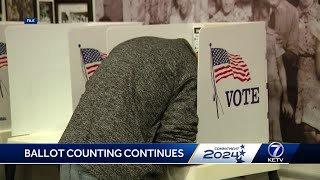 Ballot counting continues in Douglas Pottawattamie counties [upl. by Eula]