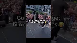 KSI sings his song quotthick of itquot and gets booed off stage ksi youtube mrbeast ishowspeed [upl. by Celik]