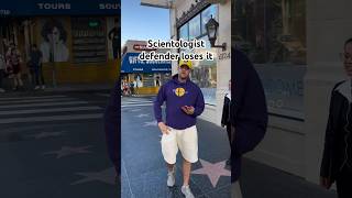 SCIENTOLOGY DEFENDER LOSES IT Part 1 Unhappy Fellow Defends Scientologist Recruiters [upl. by Wun]