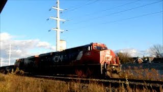 SHORT CN TRAIN IN ST ANNE DE BELLEVUE  MONTREAL [upl. by Karoly]