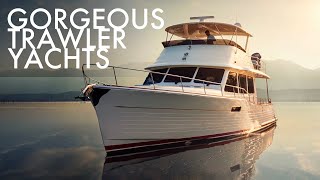 Top 5 Fanciest Trawler Style Yachts  Price amp Features [upl. by Garbers]