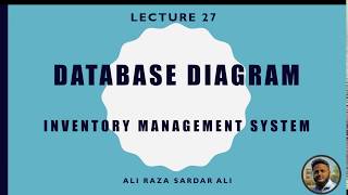 Lecture 27  Inventory Management System Database Diagram [upl. by Sakovich292]