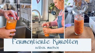 Karotten fermentieren  Probiotisches Powerfood  Gesundes für den Darm [upl. by Attenhoj]