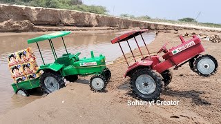 mini john deere tractor parle G biscuit packets loading near beach tractor Video Sohan yt Creator [upl. by Tirma]