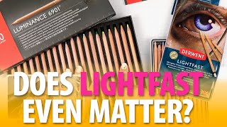 LIGHTFAST Colored Pencils Review Derwent Lightfast vs Luminance [upl. by Avrenim]