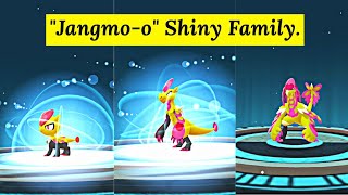 Shiny Jangmoo Evolution in Pokemon Go  Shiny Hakamoo amp Kommoo  Pokemon Go Fest 2024 Global [upl. by Tess]