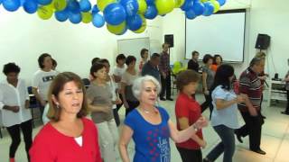 BLUE SPANISH EYES  LINE DANCE  GRUPO DE DANÇA DA ULTRAFARMA [upl. by Grier]