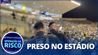 Procurado pela Justiça vai assistir jogo e termina na cadeia [upl. by Eigger705]