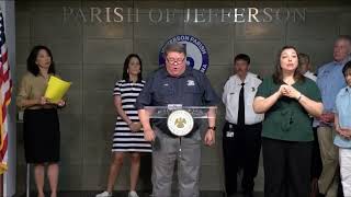 JP Hurricane Prep Press Conference 2024  HBA Contributions [upl. by Reider]