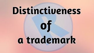 Distinctiveness of a trademark [upl. by Oderfla]