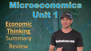 Microeconomics Unit 1 COMPLETE Summary  Economic Thinking [upl. by Nakeber]