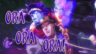 Jojos Bizarre Adventure Ora Ora Ora Compilation [upl. by Nnylacissej]