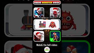 🔊 Guess the MONSTERS Voice by Emoji 🎄Christmas Version  Jingle Bells Song [upl. by Tserof]