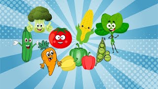 Vegetable Fun Song  Healthy Eating for Kids  SingAlong with Veggies [upl. by Wadell]