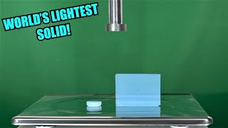 How Strong is Aerogel Hydraulic Press Test [upl. by Luis]