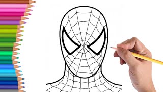 how to draw spiderman easyeasy spiderman drawing for kidsstep by step tutorial spiderman [upl. by Zerelda338]