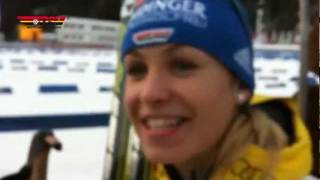 Biathlon Interview mit Magdalena Neuner 19012012 [upl. by Lassiter]