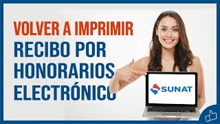 COMO VER MIS RECIBOS POR HONORARIOS ELECTRÓNICOS EMITIDOS 💰  SUNAT 2020 [upl. by Marin]