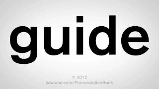 How To Pronounce Guide [upl. by Slade]