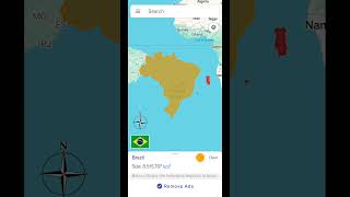 Portugal and Brazil size comparison  country size comparison [upl. by Solahcin77]