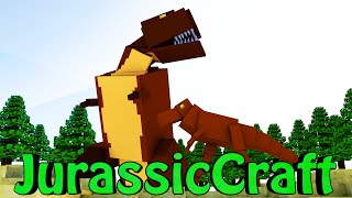 Minecraft Dinosaurs  Jurassic Craft Modded Survival Ep 13 quotDINOSAURS MODquot [upl. by Namlak]