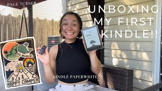 KINDLE PAPERWHITE UNBOXING Book girly finally gets a kindle [upl. by Attaynek]