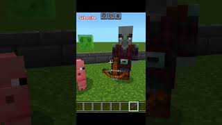 minecraft pillager eating pig 😂😅minecraftshorts ytshort [upl. by Hernardo]