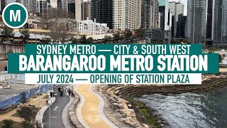 Barangaroo Metro Station — July 2024 [upl. by Zephan239]