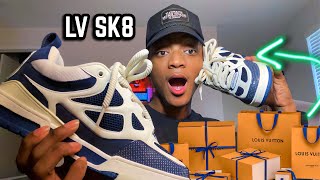 Louis Vuitton LV SKATE Sneakers Review  On Feet  Upshoe [upl. by Llevrac684]