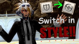 FFXIV Job Switching Macro Showcase Look Stylish ffxiv [upl. by Tasia284]