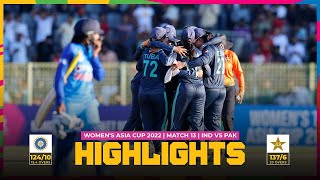 India vs Pakistan   Womens Asia Cup 2022  Match 13 [upl. by Fransis]