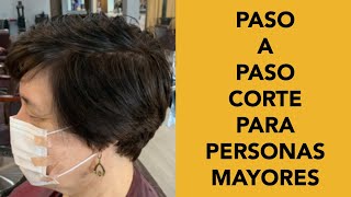 Como Retocar Corte Para Personas Mayores [upl. by Terina]