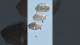 Troops jump from C17 Globemaster III aircraft shorts [upl. by Lustig477]