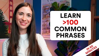 1 hour of common phrases in English with examples [upl. by Anoirtac305]