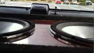 Dual Old School Hitron subwoofers [upl. by Cimah]